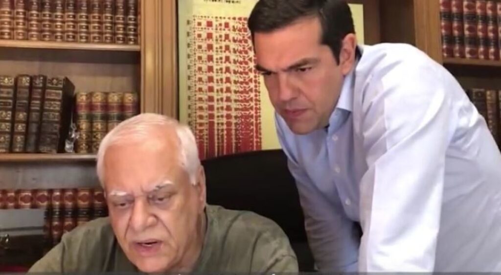 Ο Αλέξης Τσίπρας με τον Θανάση Καρτερό