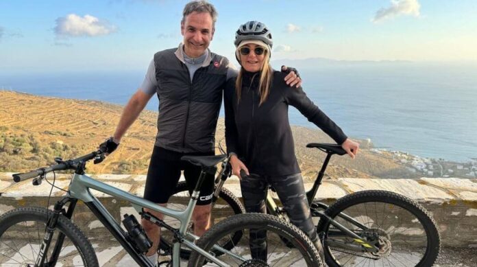 Μητσοτάκης και Μαρέβα για ποδήλατο