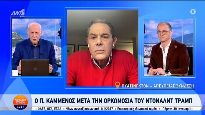 Ο Πάνος Καμμένος στον Γιώργο Παπαδάκη