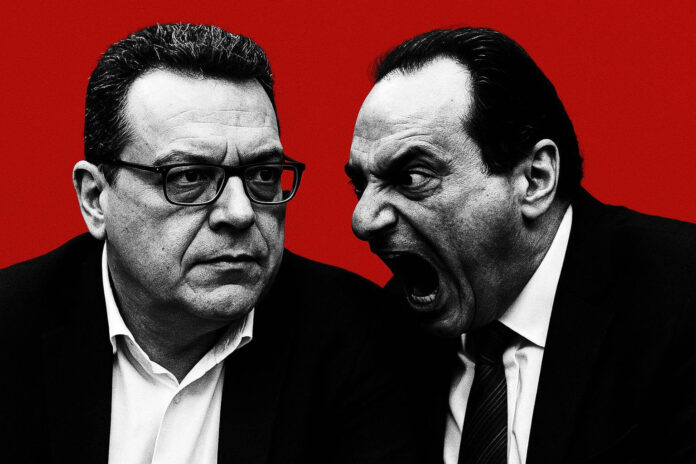 Ο Σωκράτης Φάμελλος και ο Χρήστος Σπίρτζης έτοιμος να τον... κατασπαράξει