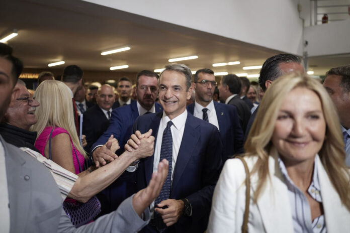 Ο Κυριάκος Μητσοτάκης στη ΔΕΘ