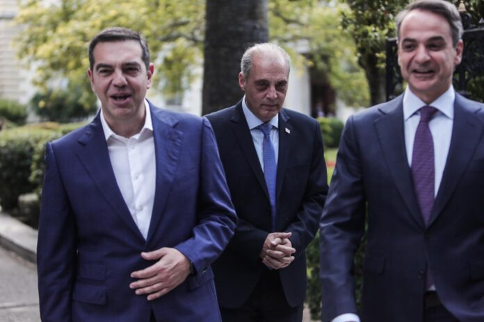 Tsipras.Velopoulos.Mitsotakis Τσίπρας, Βελόπουλος και Μητσοτάκης