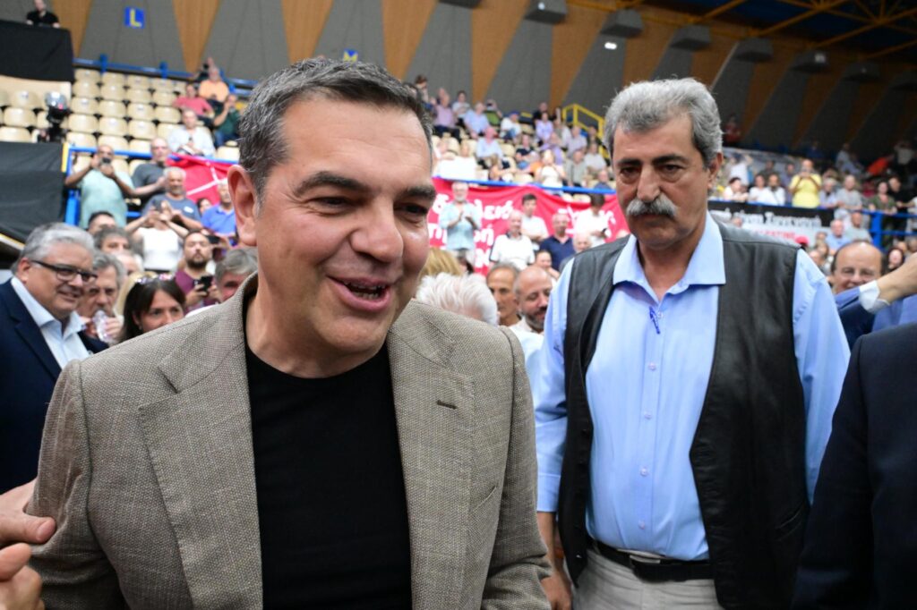 Ο Αλέξης Τσίπρας με τον Παύλο Πολάκη