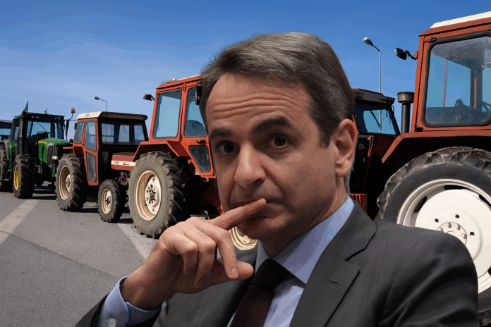 Ο Κυριάκος Μητσοτάκης και τα τρακτέρ